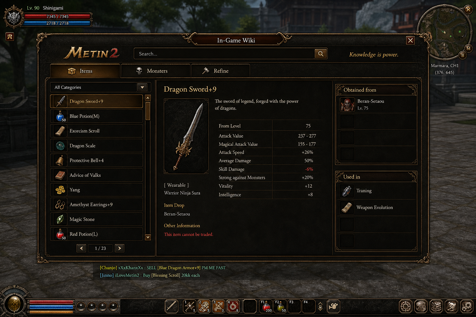 In-Game Wiki